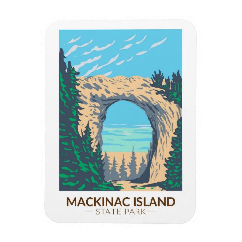 Mackinac Island State Park Michigan Arch Rock Magnet