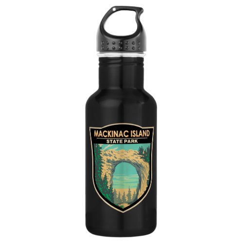 Mackinac Island State Park Michigan Arch Rock   Stainless Steel Water Bottle