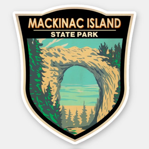Mackinac Island State Park Michigan Arch Rock Sticker