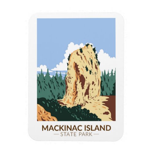 Mackinac Island State Park Michigan Sugar Loaf Magnet