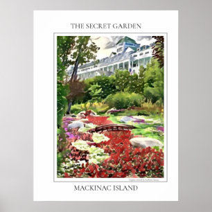 Mackinac Island The Secret Garden Poster