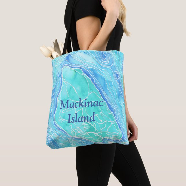 Mackinac Island Tote Bag (Close Up)