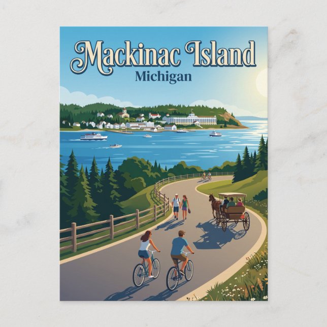 Mackinac Island USA Postcard (Front)