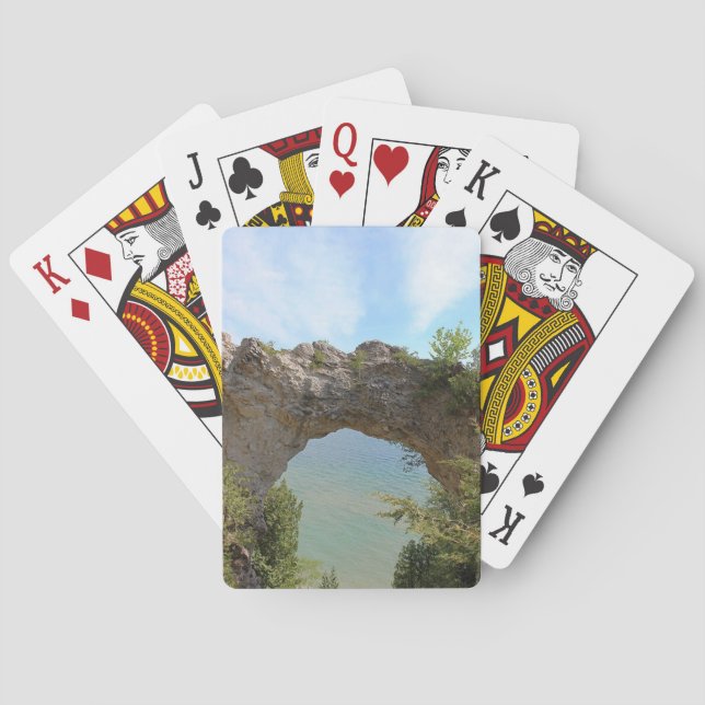 Mackinac Island's Arch Rock Playing Cards (Back)