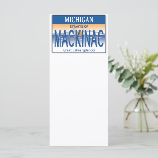 Mackinac License (Standing Front)