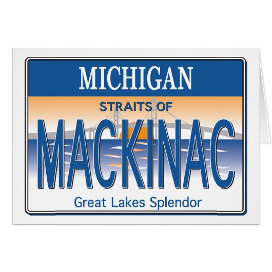 Mackinac License (Front Horizontal)