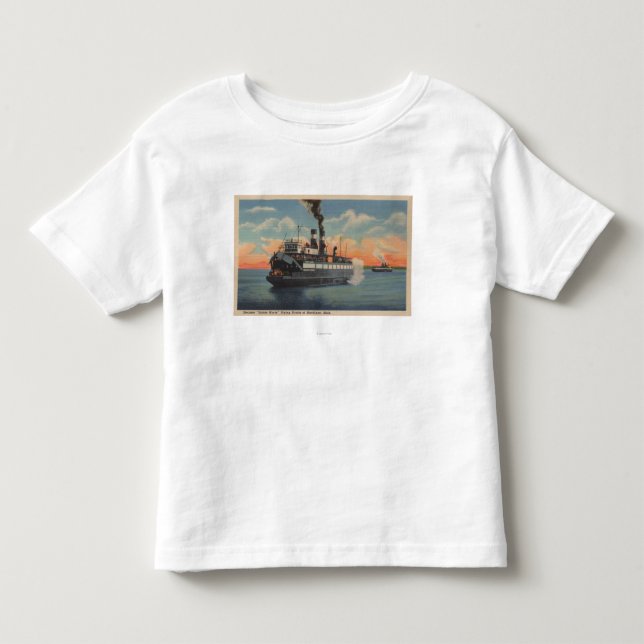 Mackinac, MI - View of Sainte Marie Steamer Toddler T-shirt (Front)