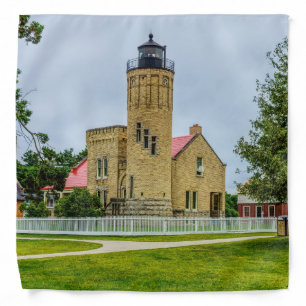 Mackinac Point Light Bandana