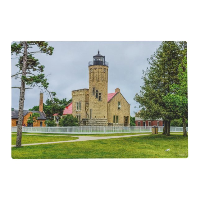 Mackinac Point Light Placemat (Front)