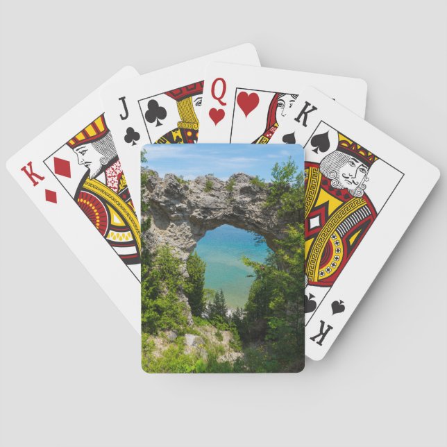 Mackinacs Arch Rock Poker Cards (Back)