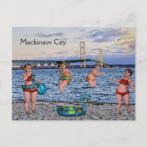 Mackinaw Bridge Postcard