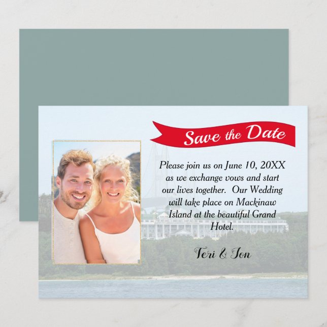 Mackinaw Island Save the Date (Front/Back)