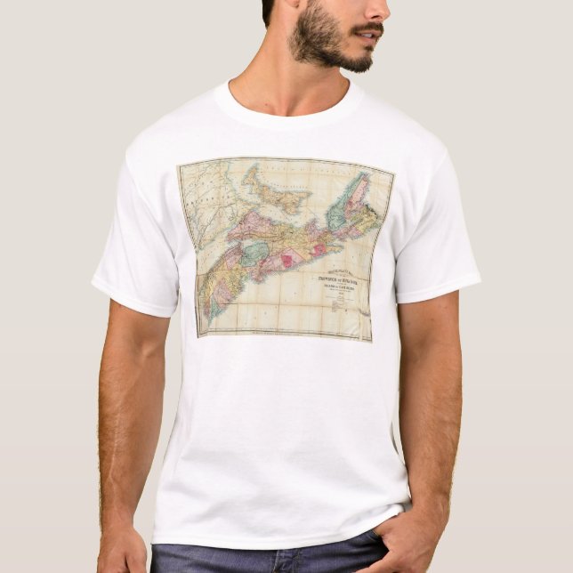 Mackinlay's map of the Province of Nova Scotia 2 T-Shirt (Front)