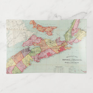 Mackinlay's map of the Province of Nova Scotia Trinket Tray