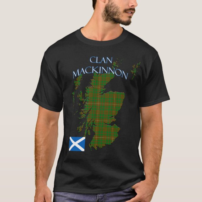 MacKinnon Scottish Clan Tartan Scotland T-Shirt (Front)
