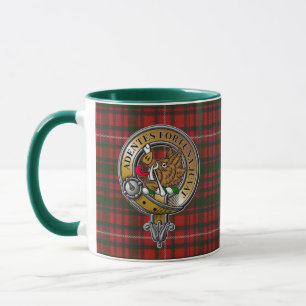 MacKinnon Tartan & Badge Mug