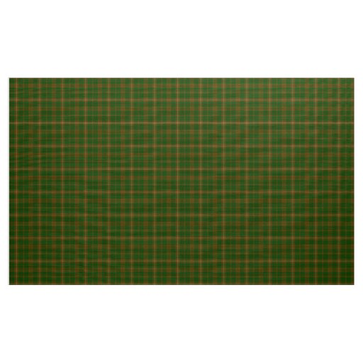 MacKinnon Tartan Green, and Brown Plaid Fabric | Zazzle