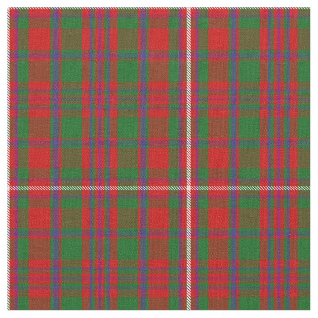 MacKinnon Tartan Print Fabric (Close Up)