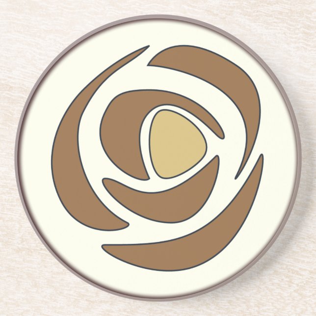 Mackinrose Copper Sandstone Coaster (Front)