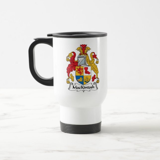 MacKintosh Family Crest Travel Mug (Left)
