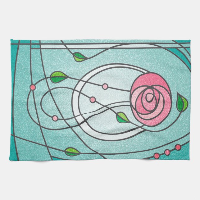 Mackintosh Rose Towel (Horizontal)