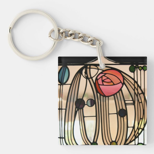 Mackintosh - Stained Glass Window Keychain (Front)