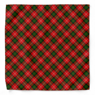 MacKintosh tartan red green plaid Bandana