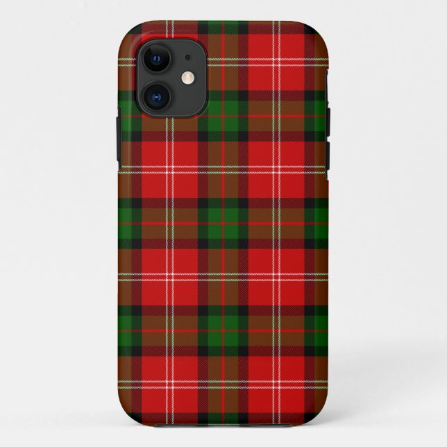 MacKintosh tartan red green plaid Case-Mate iPhone Case (Back)