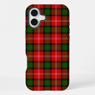 MacKintosh tartan red green plaid iPhone 16 Plus Case