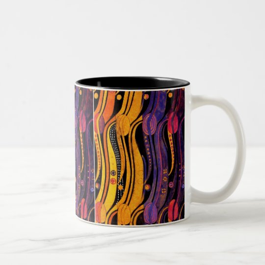 Mackintosh: Tulips Design Two-Tone Coffee Mug