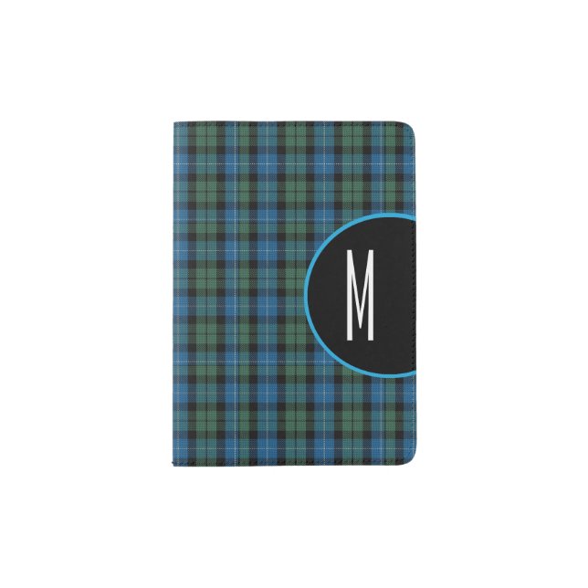 MacKirdy Plaid Monogram Passport Holder (Front)