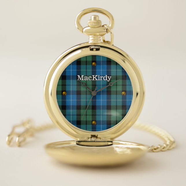 MacKirdy Tartan Plaid Pocket Watch (Inside)