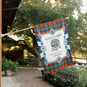 MacLachlan Ancient Tartan Garden Flag - Clan Badge