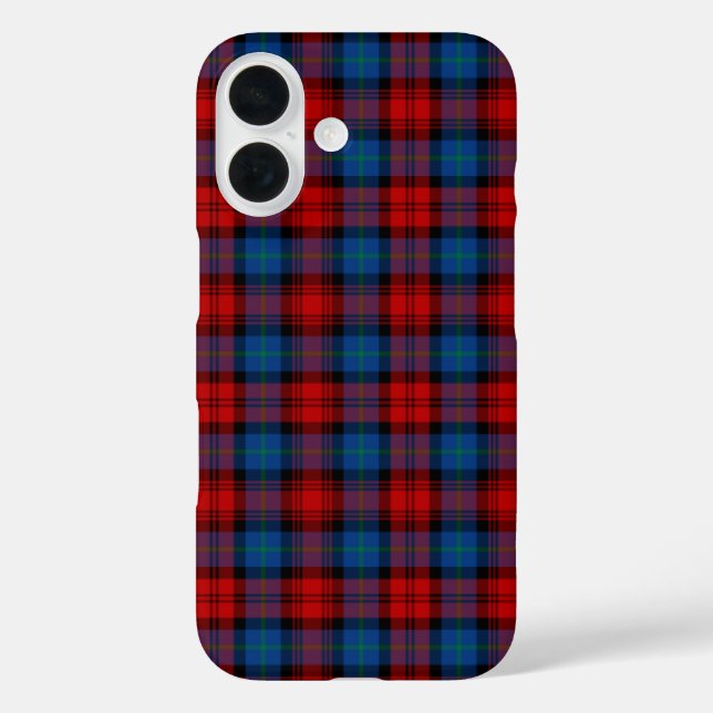 MacLachlan Clan Red and Royal Blue Tartan Case-Mate iPhone Case (Back)