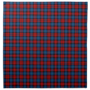 MacLachlan Clan Royal Blue and Red Scottish Tartan Napkin