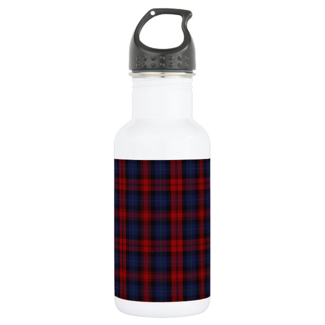 MacLachlan /  McLaughlin Clan Tartan Stainless Steel Water Bottle (Front)