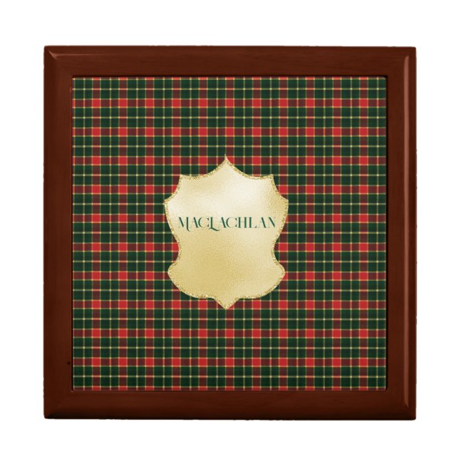 MacLachlan Old Modern Original Scottish Tartan Gift Box (Front)
