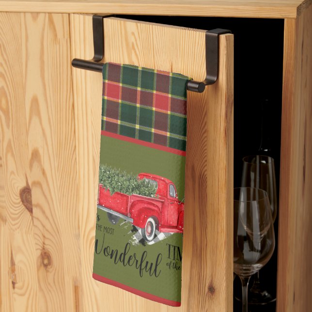 MacLachlan Old Modern Original Tartan Christmas Kitchen Towel (Thirds Fold)