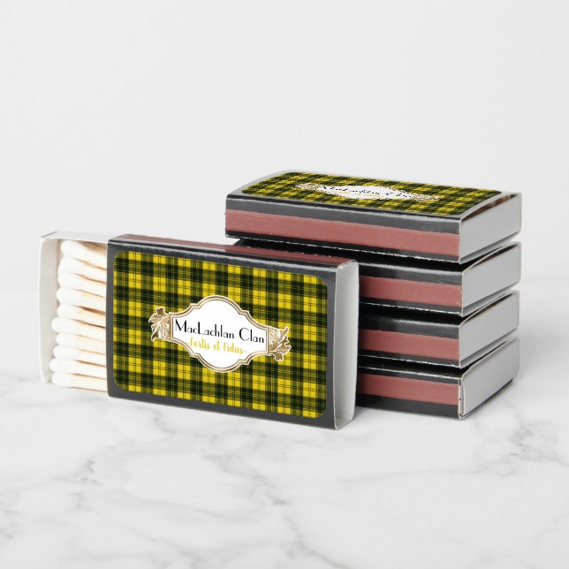 MacLachlan Original Scottish Clan Tartan Matchboxes (Stacked)