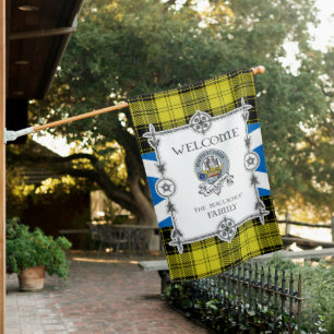 MacLachlan Tartan Garden Flag - Clan Badge Tartan 