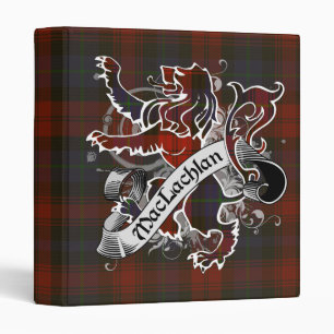 MacLachlan Tartan Lion 3 Ring Binder