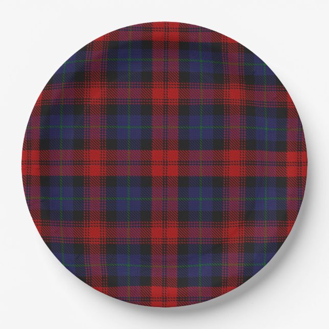 MacLachlan Tartan Paper Plates (Front)