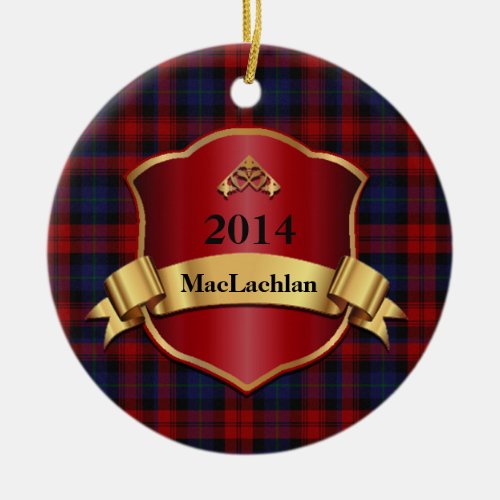 MacLachlan  Tartan Plaid Custom ornament