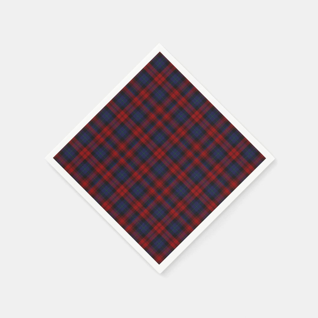 MacLachlan Tartan Plaid Paper Napkins | Zazzle