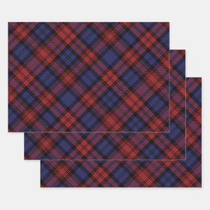 MacLachlan Tartan Plaid Pattern Holiday Wrapping Paper Sheets