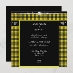 MacLachlan Tartan Plaid Wedding Invitation