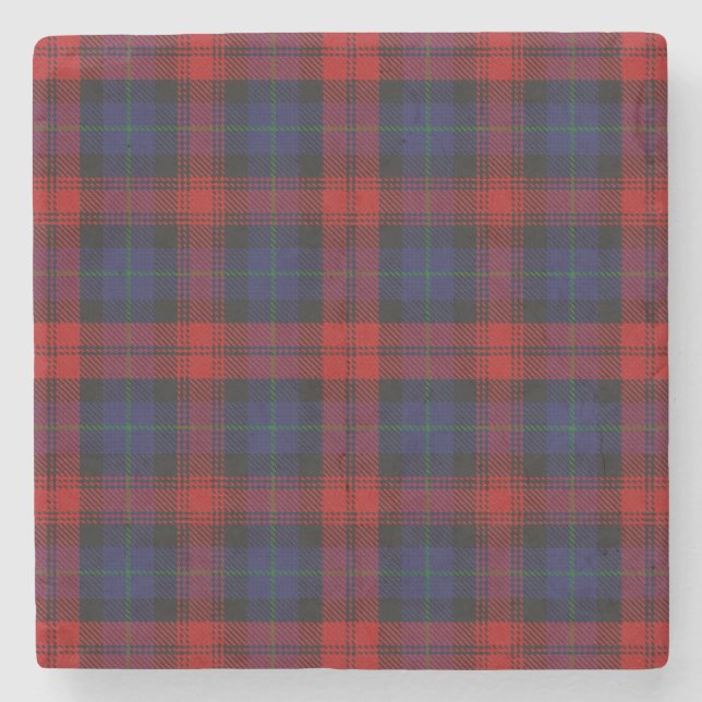 MacLachlan Tartan Stone Coaster (Front)