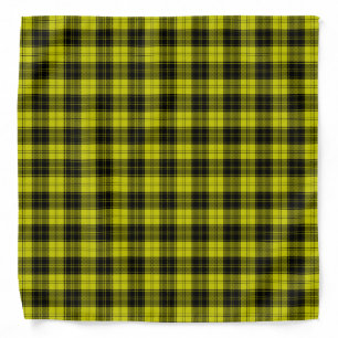 MacLachlan tartan yellow black plaid Bandana