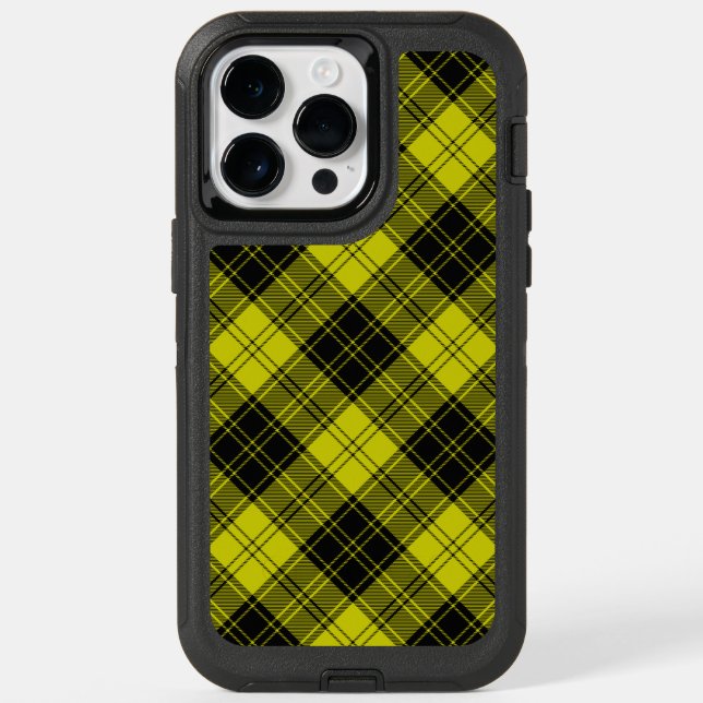 MacLachlan tartan yellow black plaid Otterbox iPhone Case (Back)