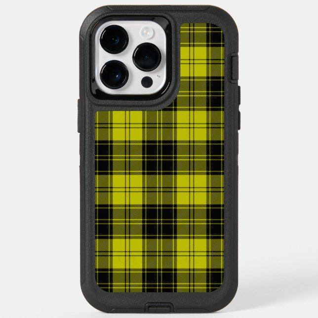 MacLachlan tartan yellow black plaid Otterbox iPhone Case (Back)